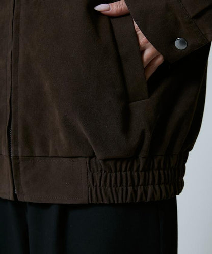 麂皮絨質感 單點刺繡 外套