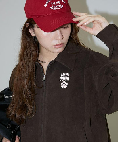 麂皮絨質感 單點刺繡 外套