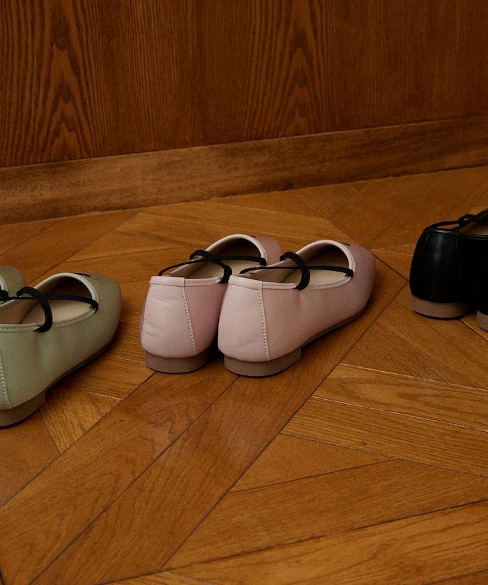 刺繡緞面芭蕾舞鞋