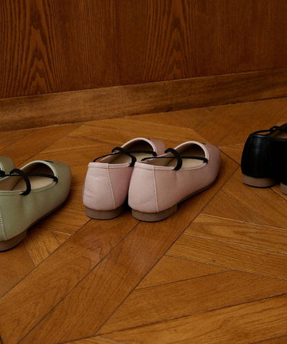 刺繡緞面芭蕾舞鞋