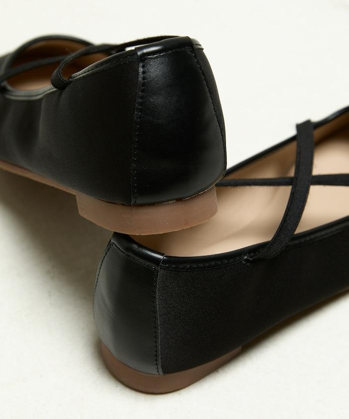 刺繡緞面芭蕾舞鞋