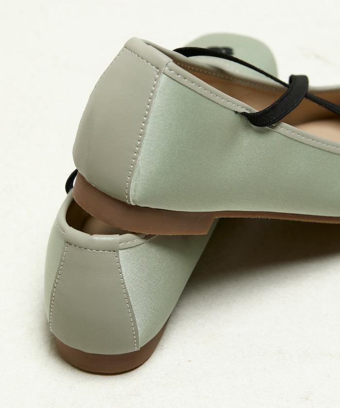 刺繡緞面芭蕾舞鞋