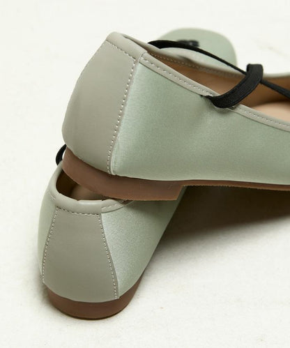 刺繡緞面芭蕾舞鞋