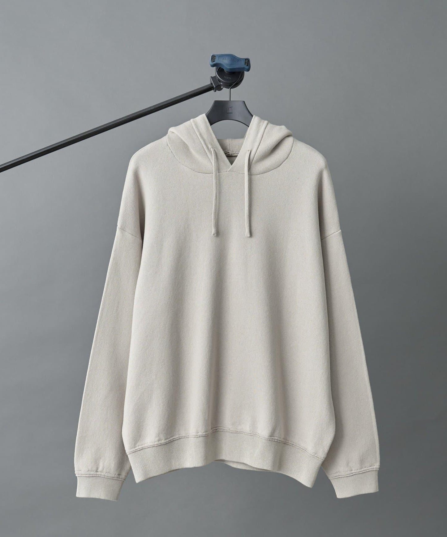 棉混紡針織衛衣式連帽衫