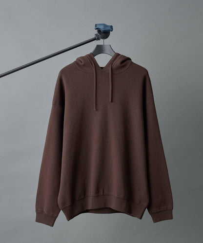 棉混紡針織衛衣式連帽衫