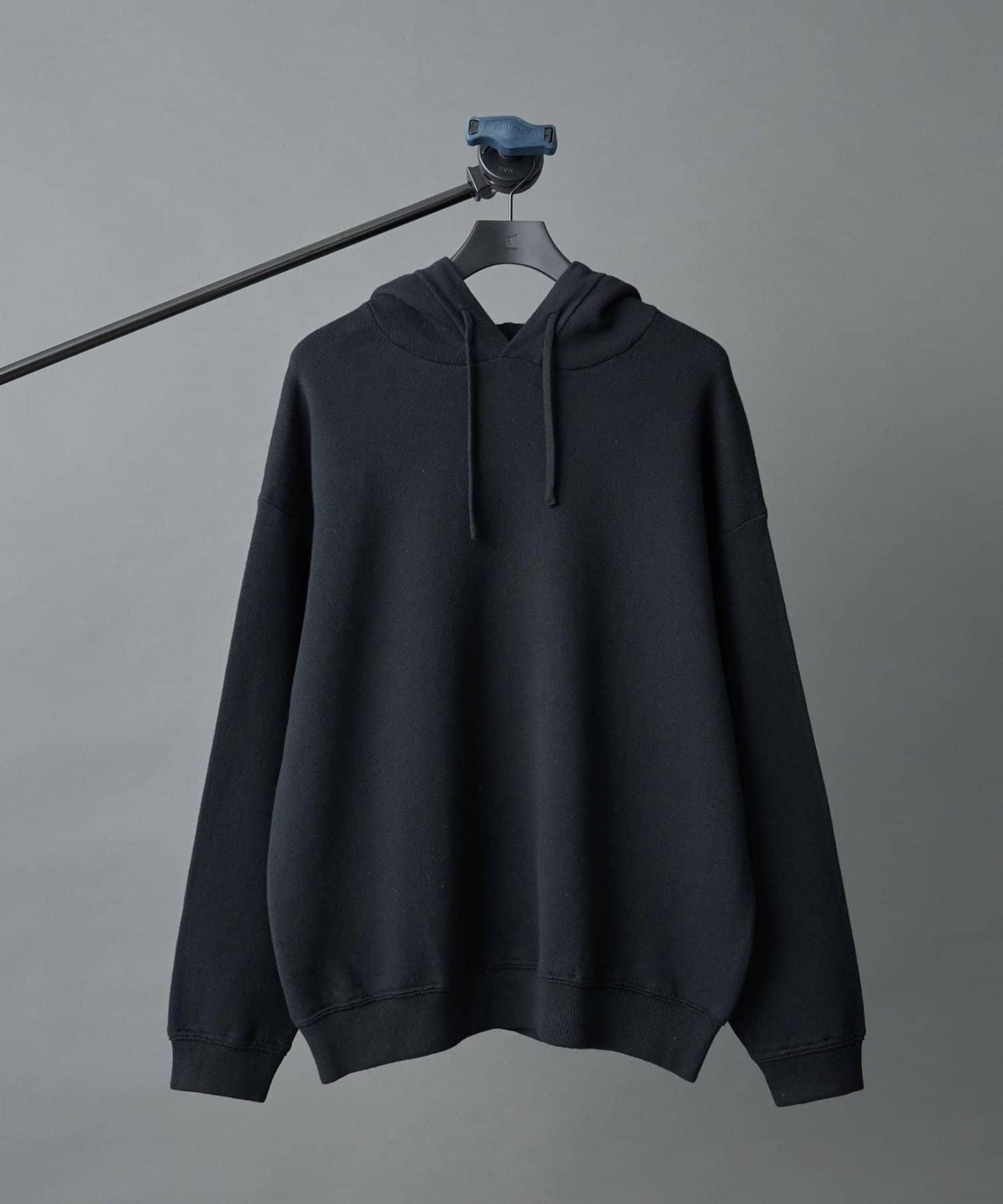 棉混紡針織衛衣式連帽衫