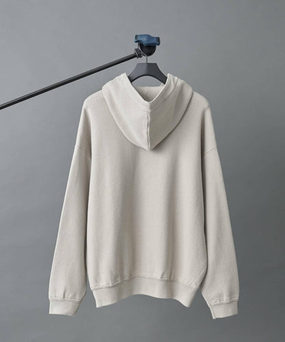 棉混紡針織衛衣式連帽衫