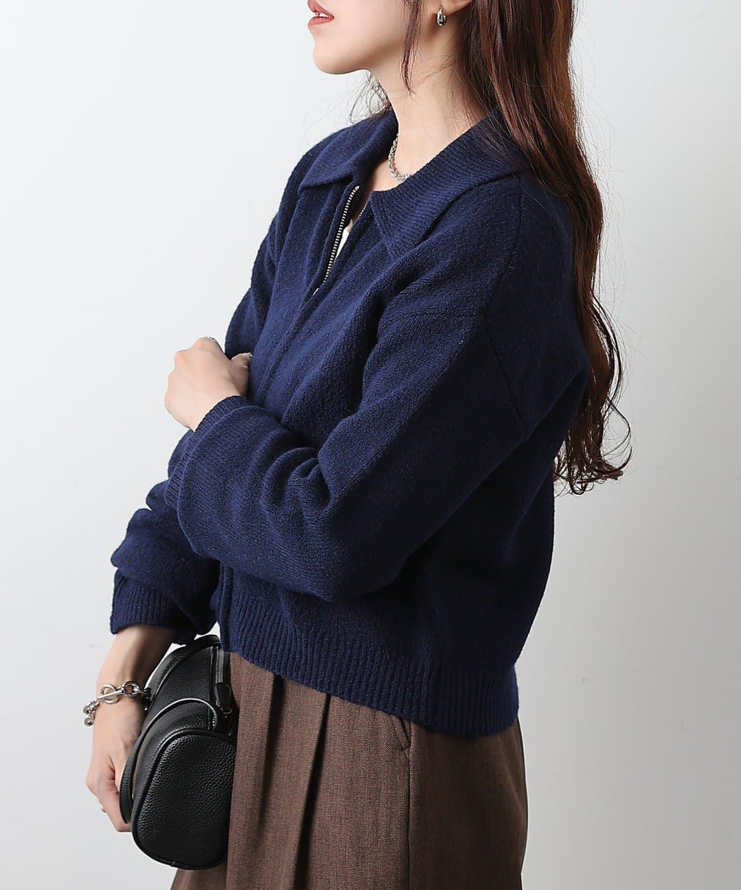 帶領雙拉鍊開衫