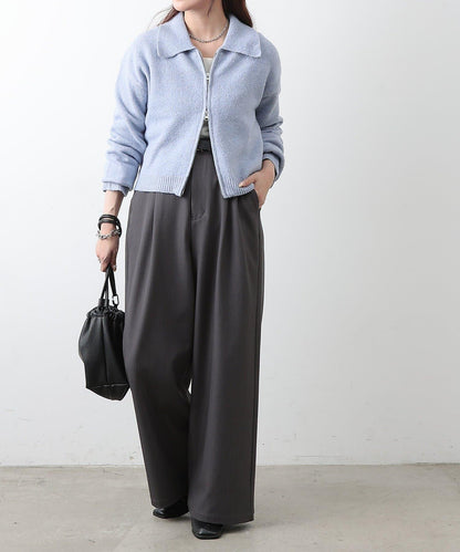 帶領雙拉鍊開衫