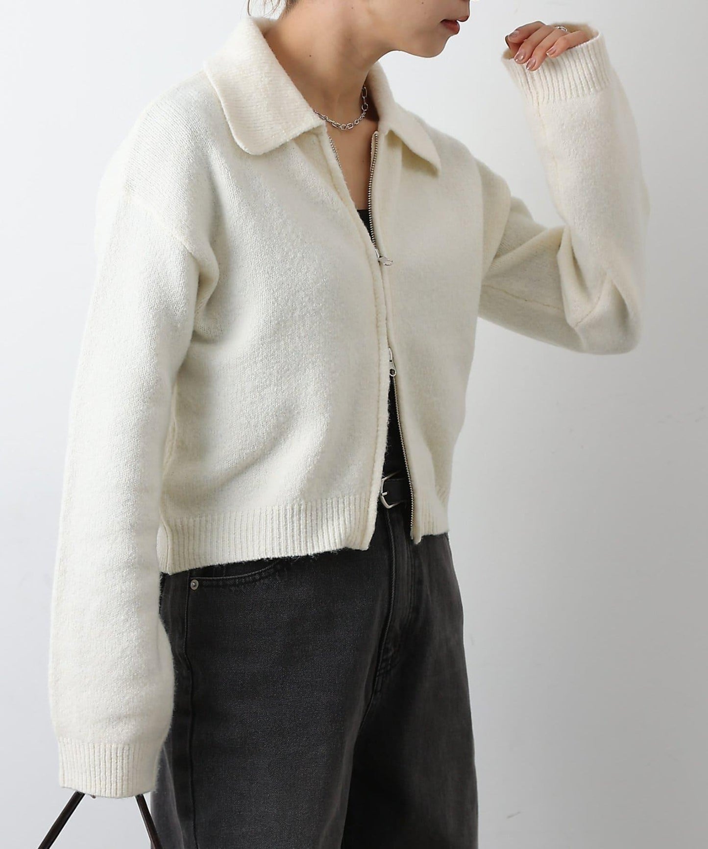 帶領雙拉鍊開衫