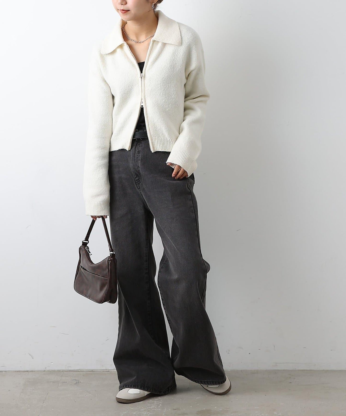 帶領雙拉鍊開衫