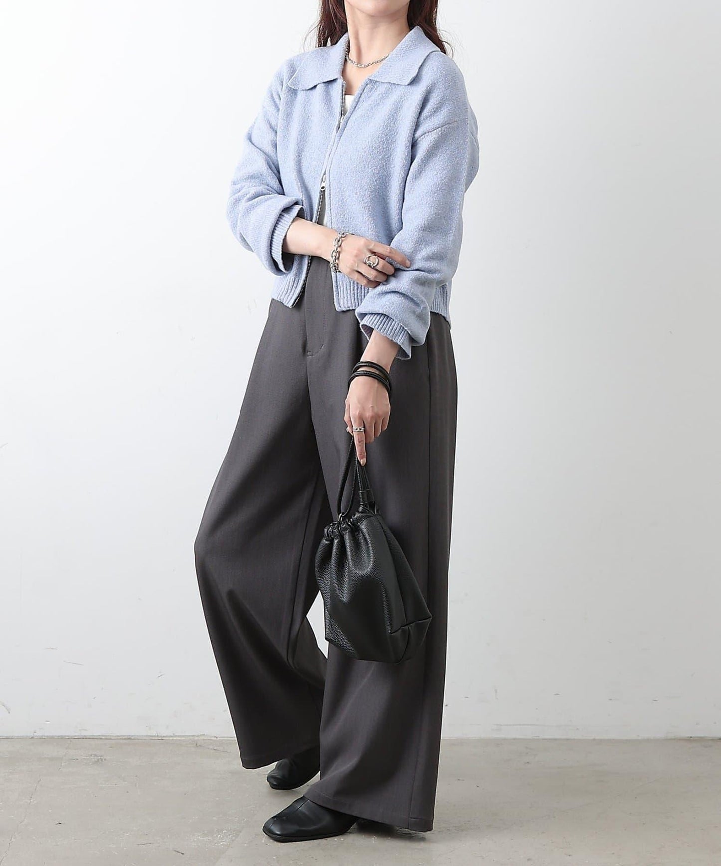 帶領雙拉鍊開衫