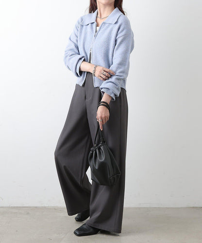 帶領雙拉鍊開衫