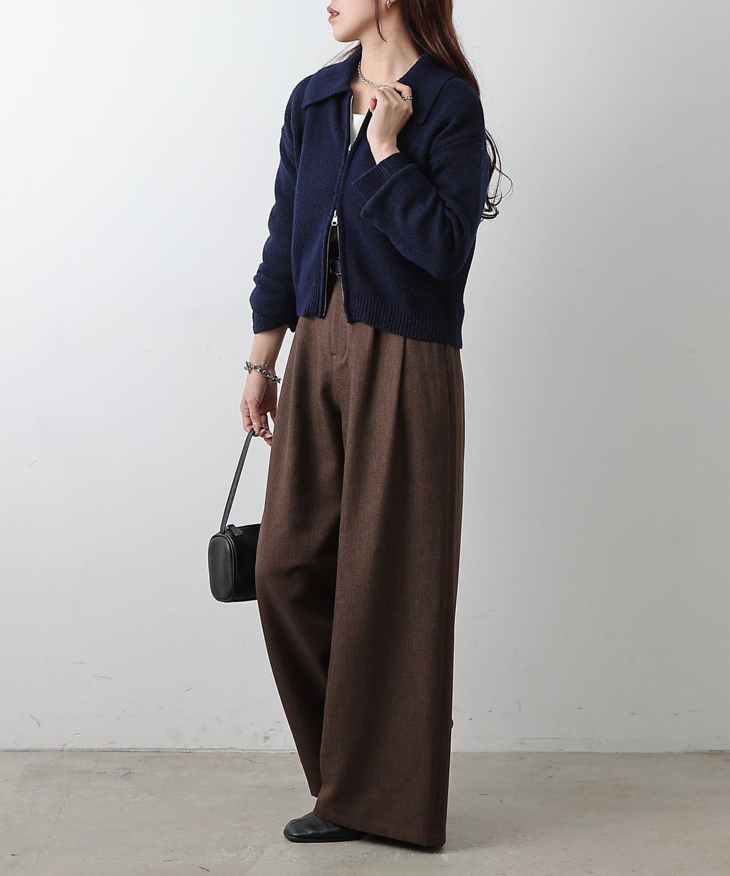 帶領雙拉鍊開衫