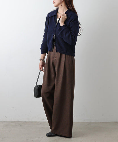 帶領雙拉鍊開衫