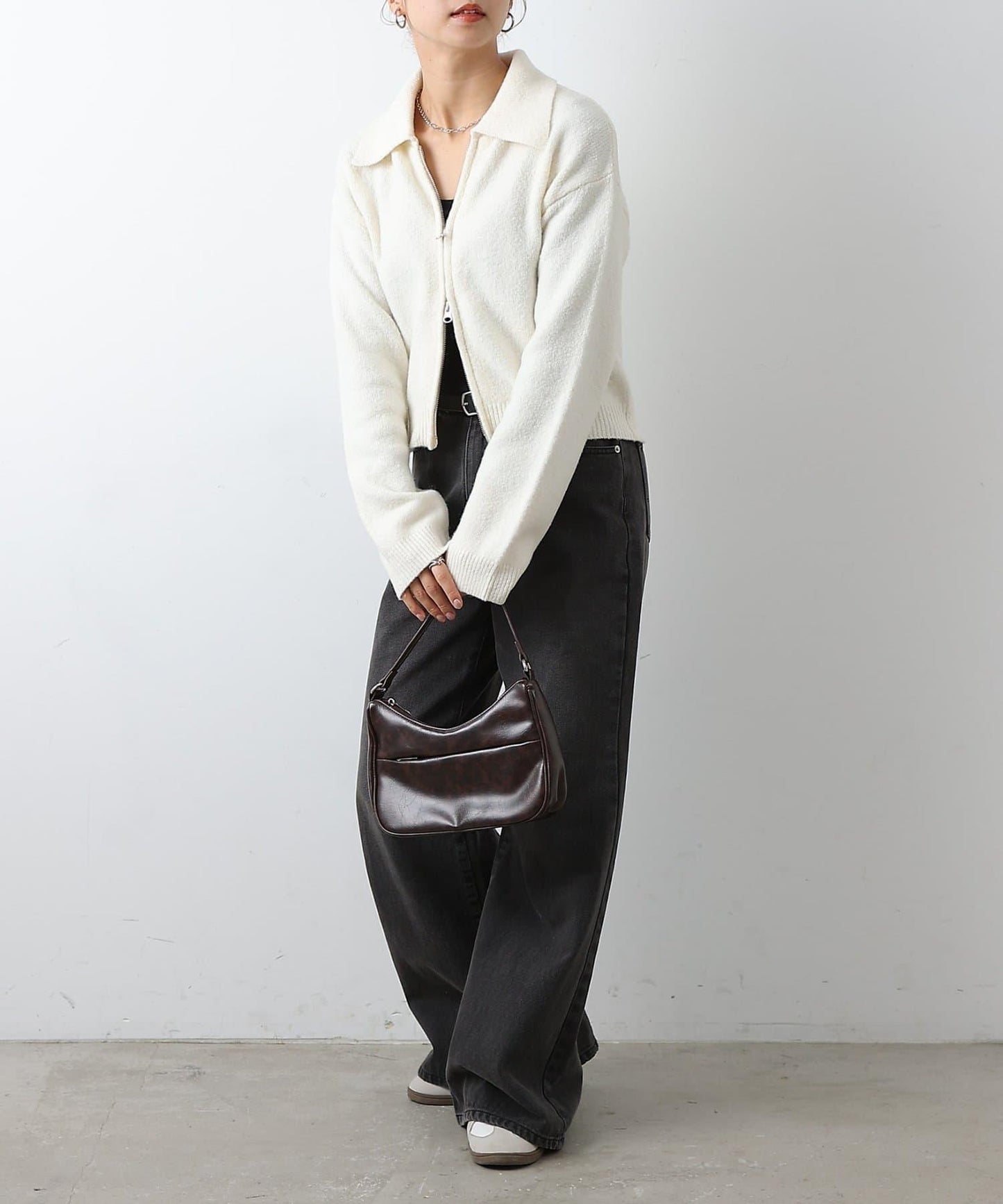 帶領雙拉鍊開衫