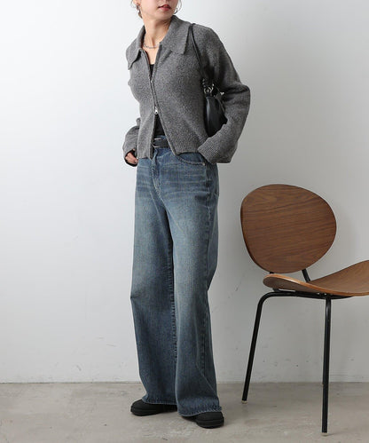 帶領雙拉鍊開衫