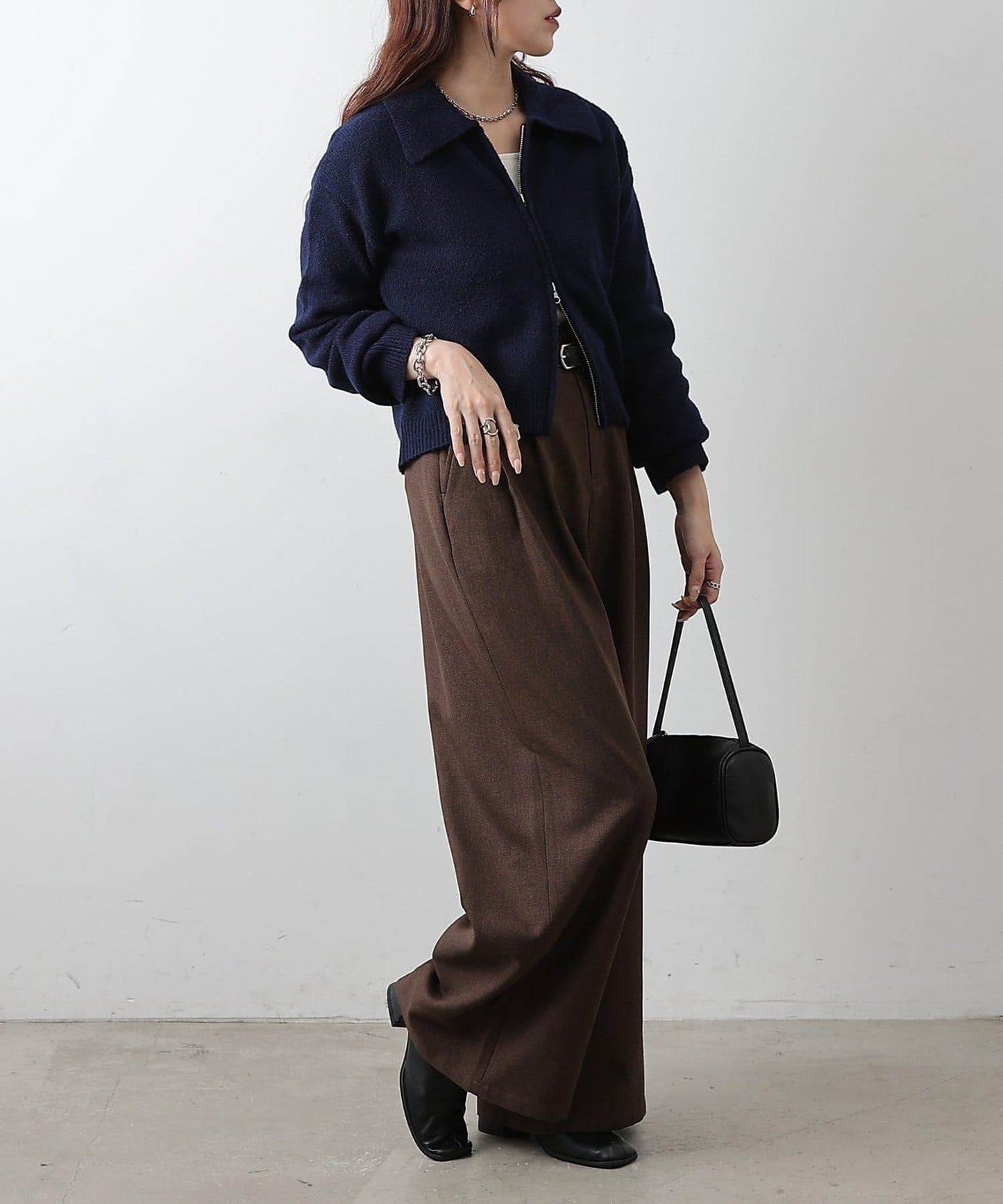 帶領雙拉鍊開衫