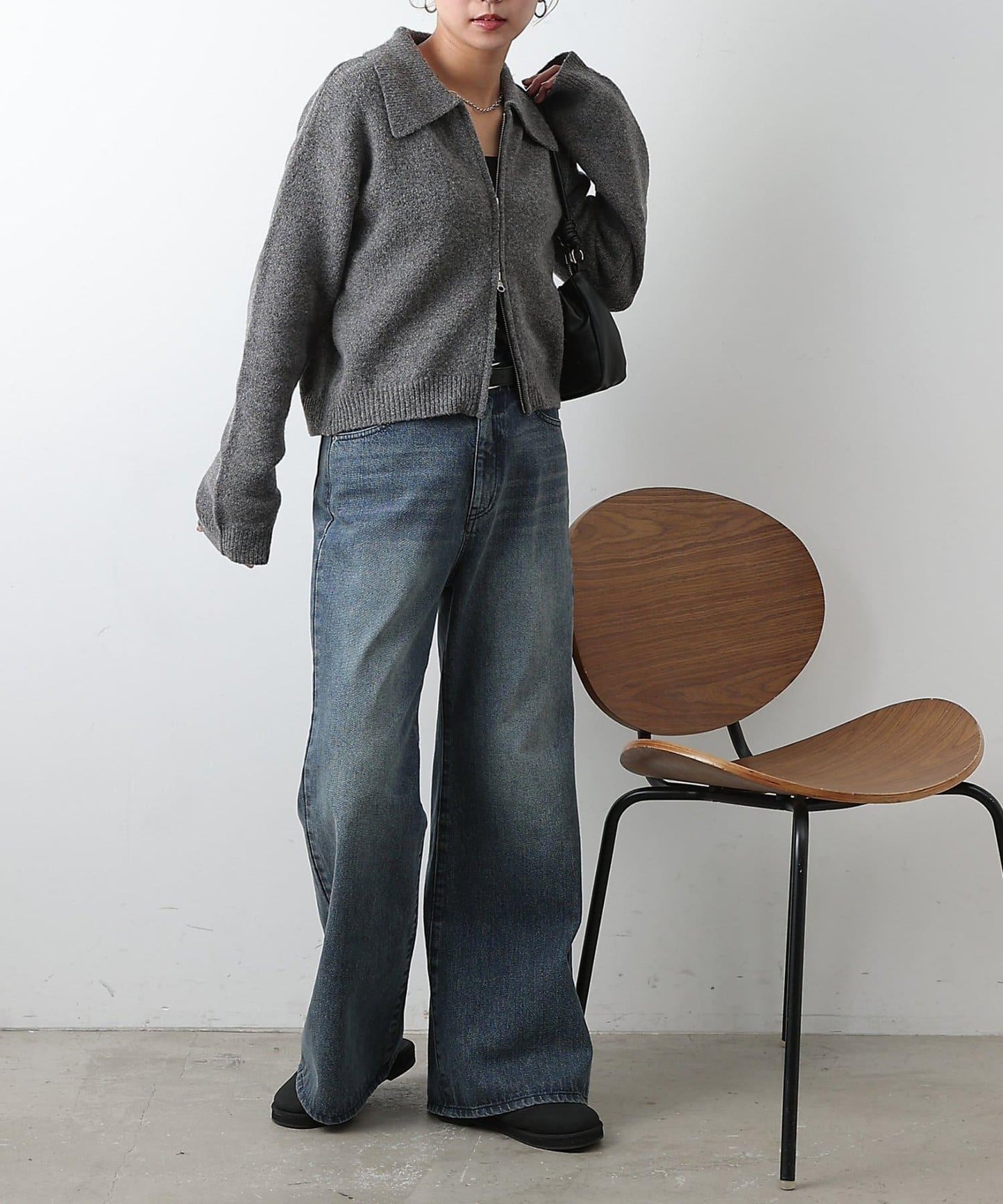 帶領雙拉鍊開衫