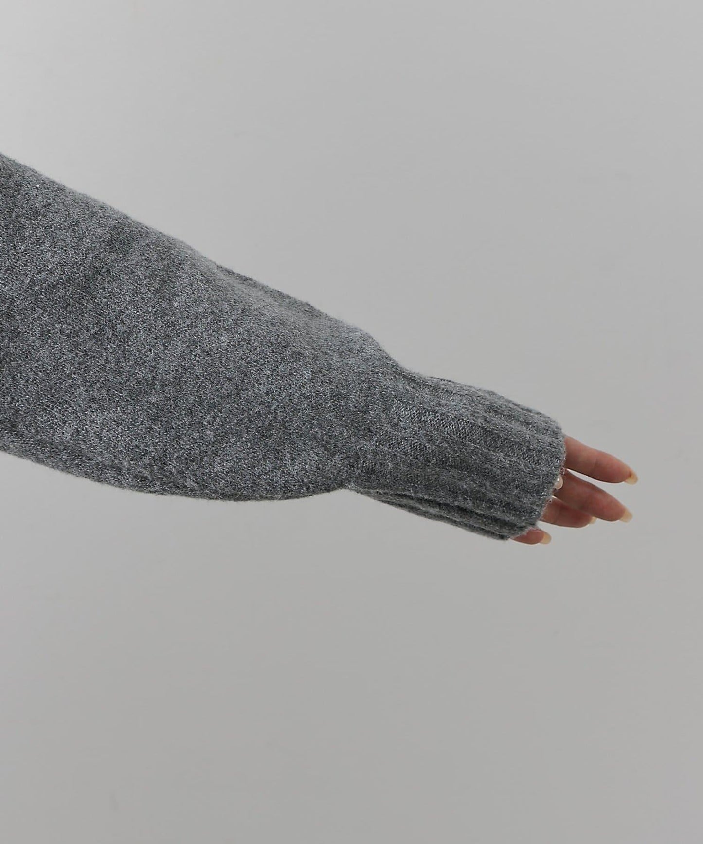 羊毛混紡立領雙拉鍊開衫