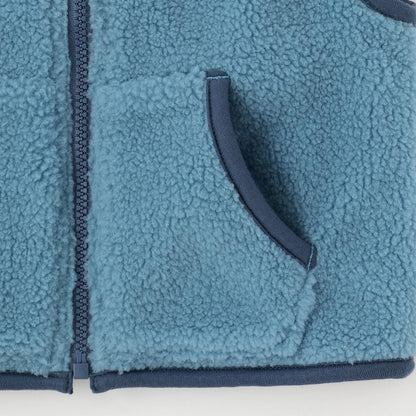 交通工具圖案雙面穿羊羔絨馬甲