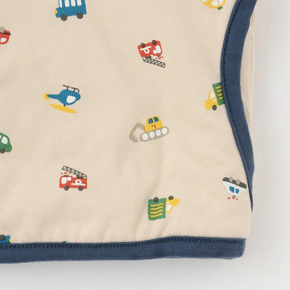 交通工具圖案雙面穿羊羔絨馬甲