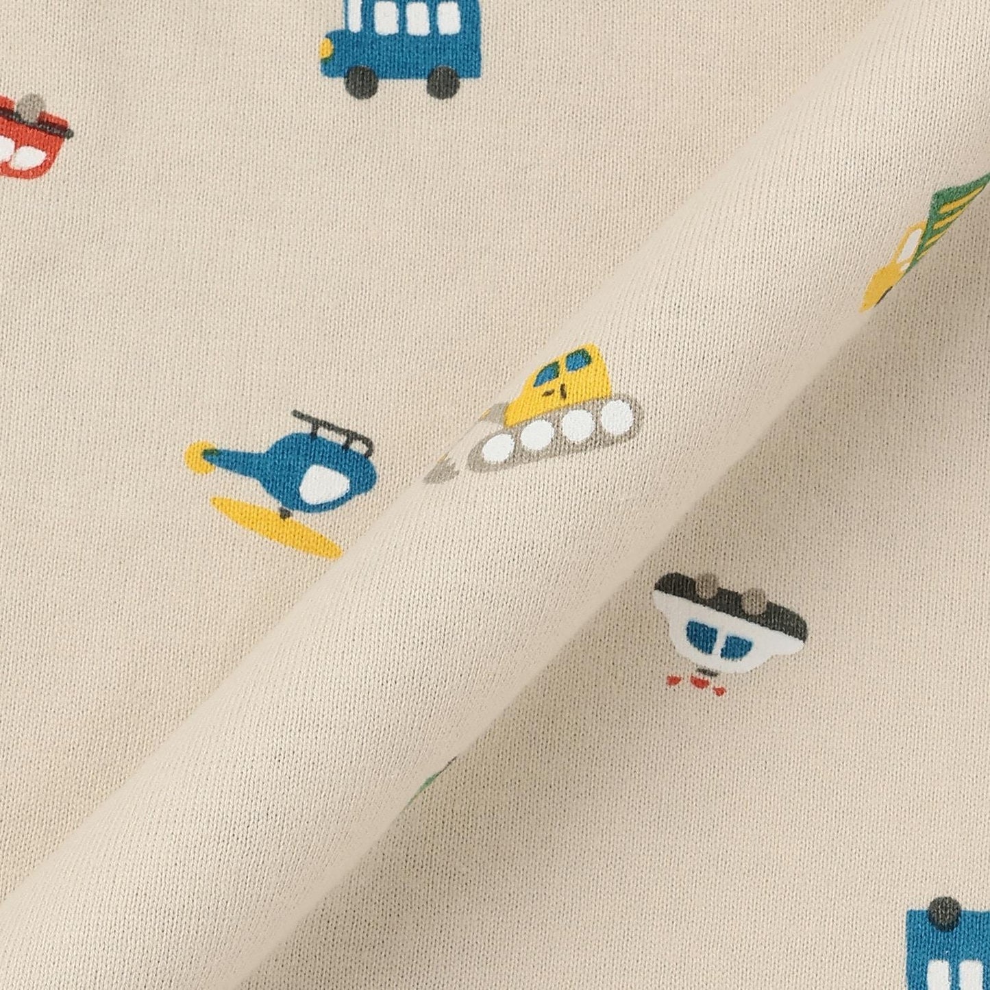 交通工具圖案雙面穿羊羔絨馬甲