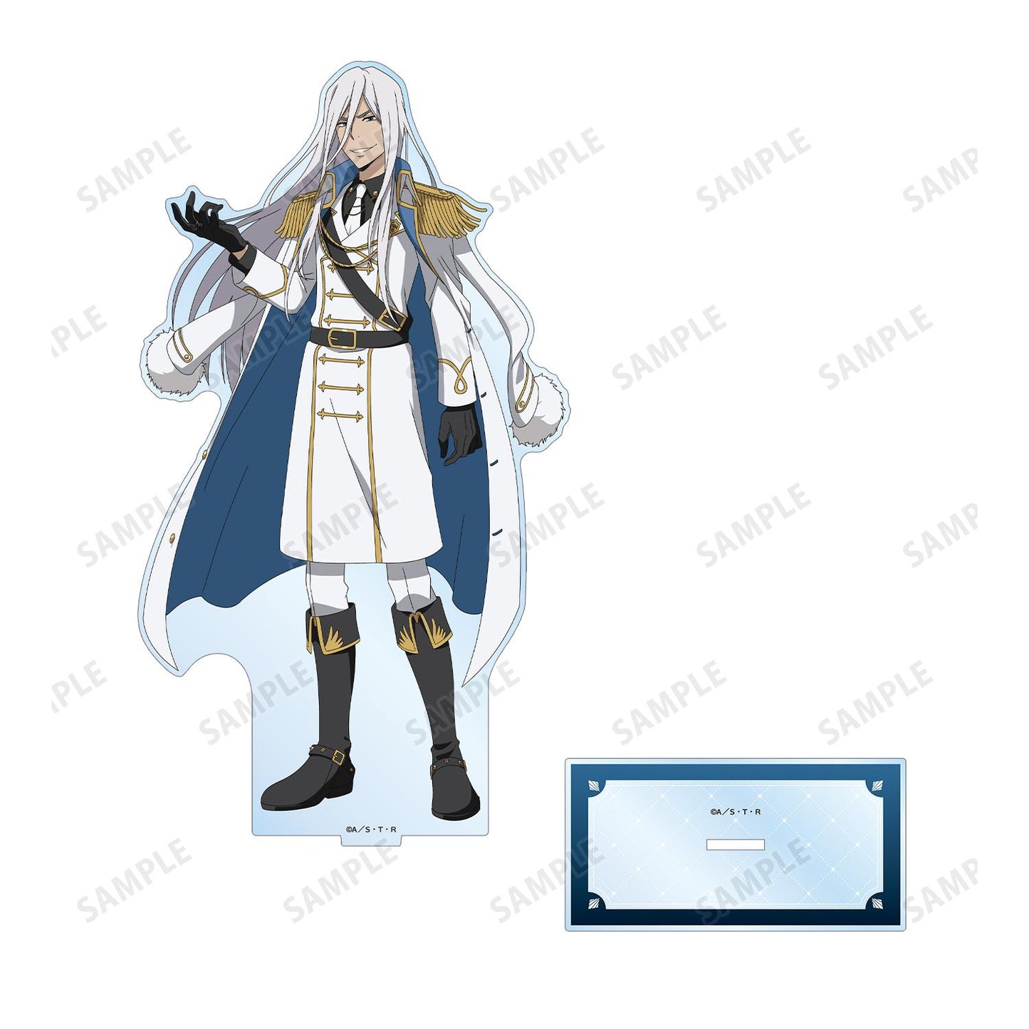 《家庭教師HITMAN REBORN!》全新繪製 斯佩爾比·斯庫瓦羅（十年後）白色服裝版 超大亞克力立牌