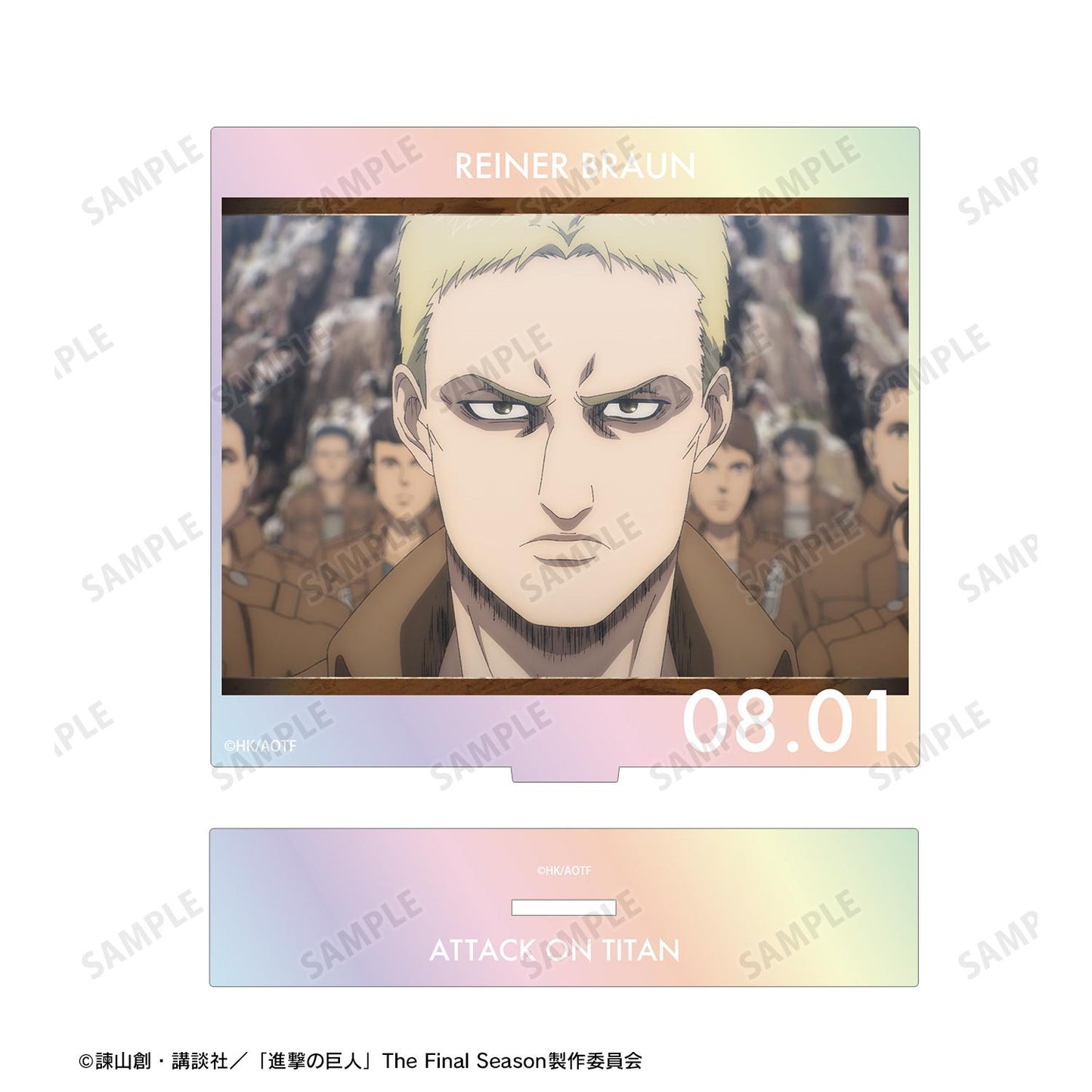 《進擊的巨人》萊納 場景插畫極光大號亞克力立牌