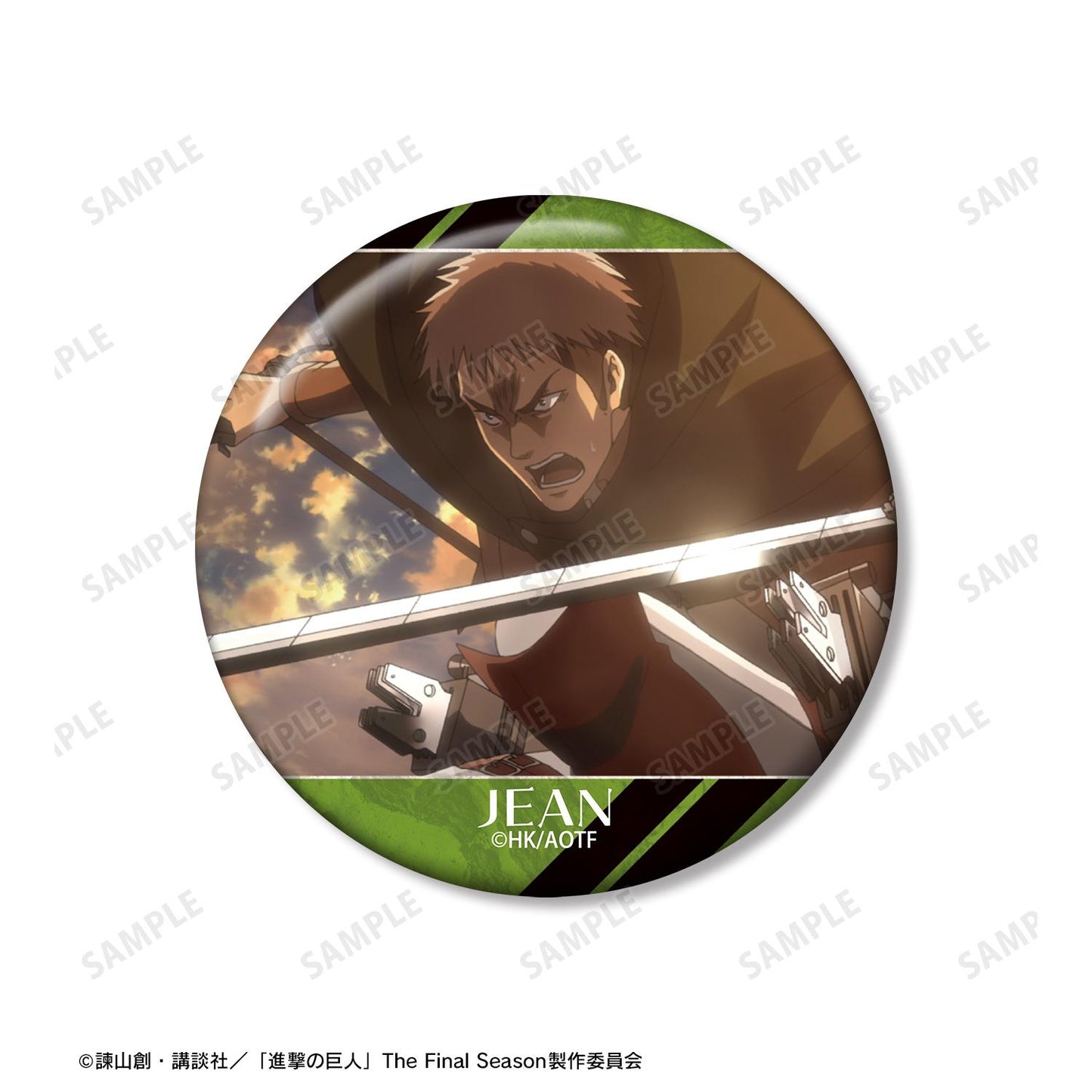 《進擊的巨人》讓 場景寫實徽章胸針3個套裝