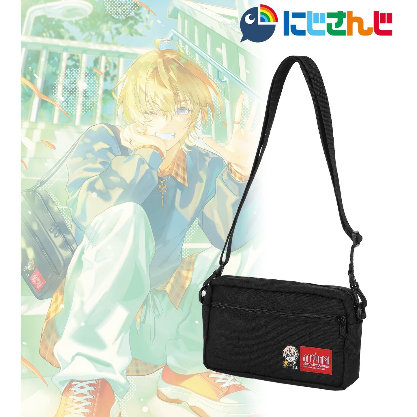 《彩虹社》_曼哈頓包聯名 風樂奏鬥 單肩包