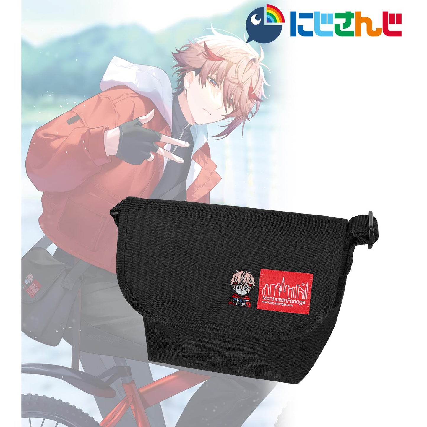 《彩虹社》_曼哈頓包聯名 塞拉夫·達茲爾加登 單肩郵差包