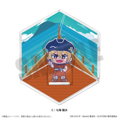 《Dr.STONE 石紀元》_にゅ〜とろ 第二彈 亞克力場景擺件 C 七海龍水