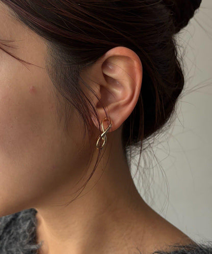 〈GOLDY/ゴールディ〉扭紋圓環耳環