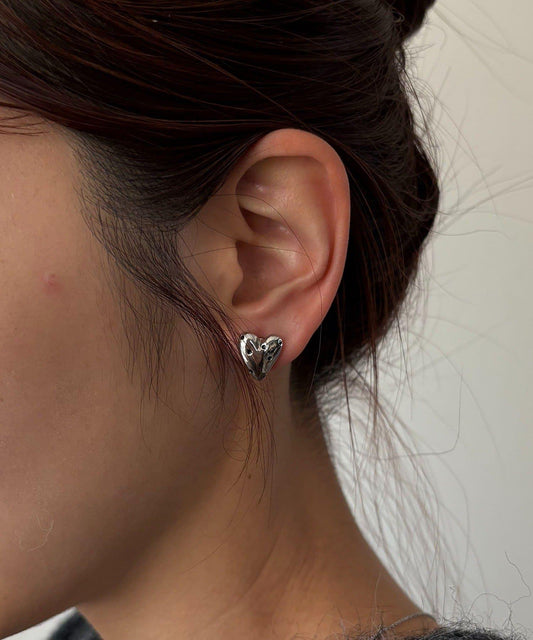 GOLDY 圓點愛心迷你耳夾