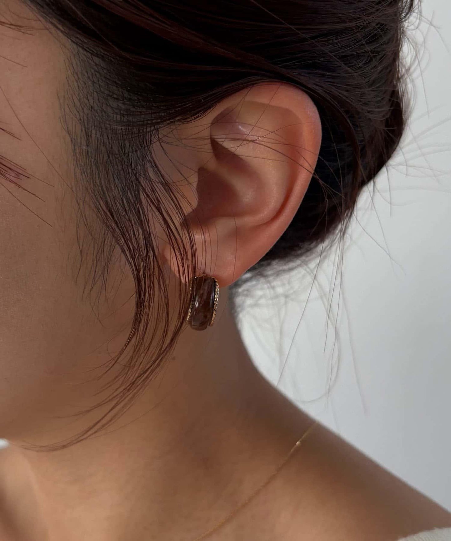 GOLDY 復古風石頭耳環