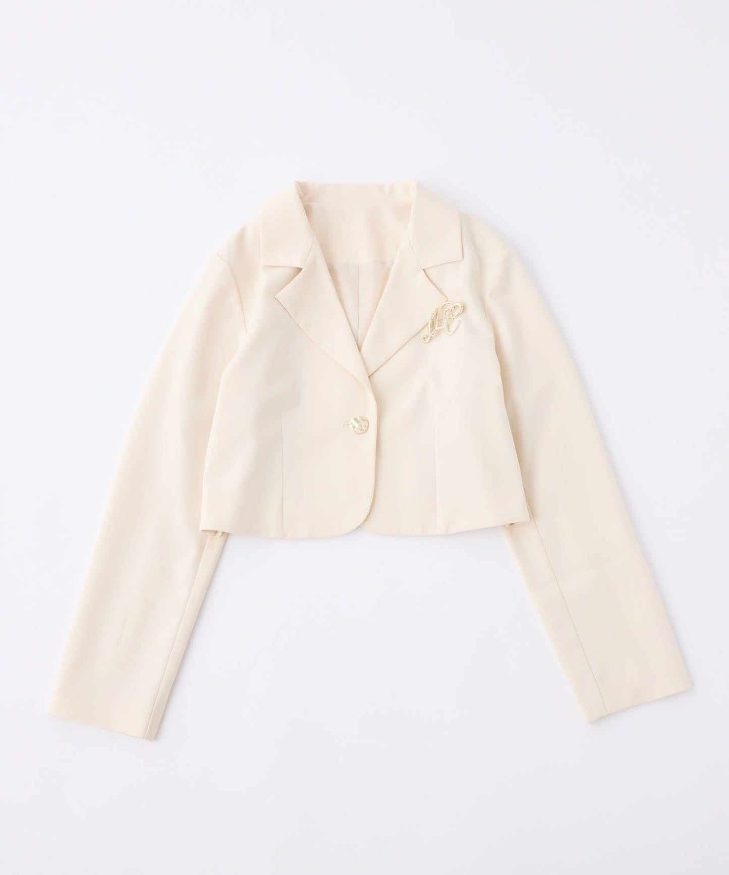 【復刻款】附胸針短款西裝外套