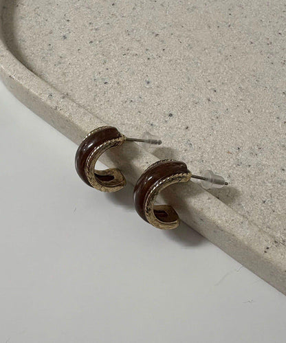 GOLDY 復古風石頭耳環