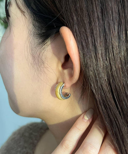 GOLDY 復古風石頭耳環