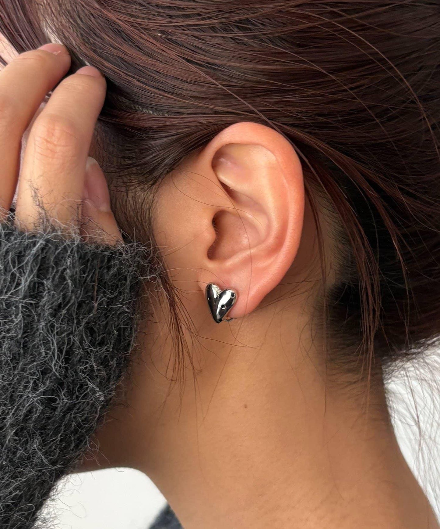 GOLDY 圓點愛心迷你耳夾