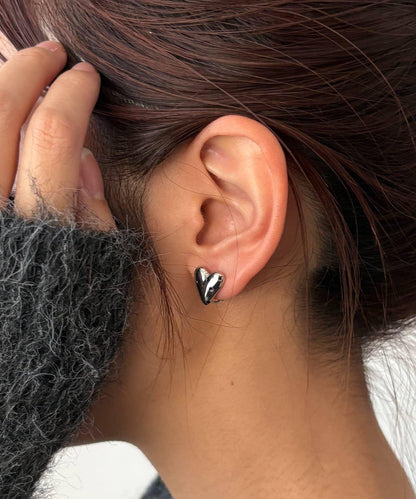 GOLDY 圓點愛心迷你耳夾