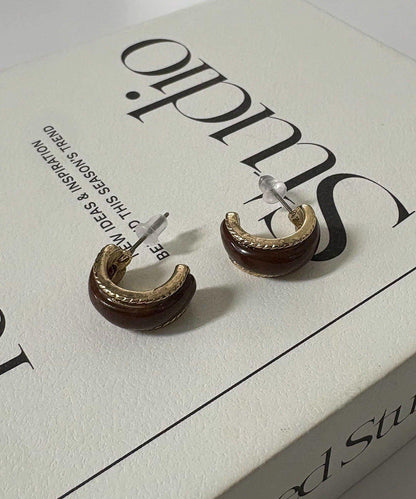 GOLDY 復古風石頭耳環