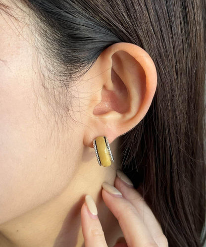 GOLDY 復古風石頭耳環