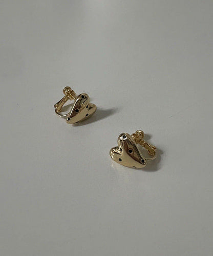 GOLDY 圓點愛心迷你耳夾