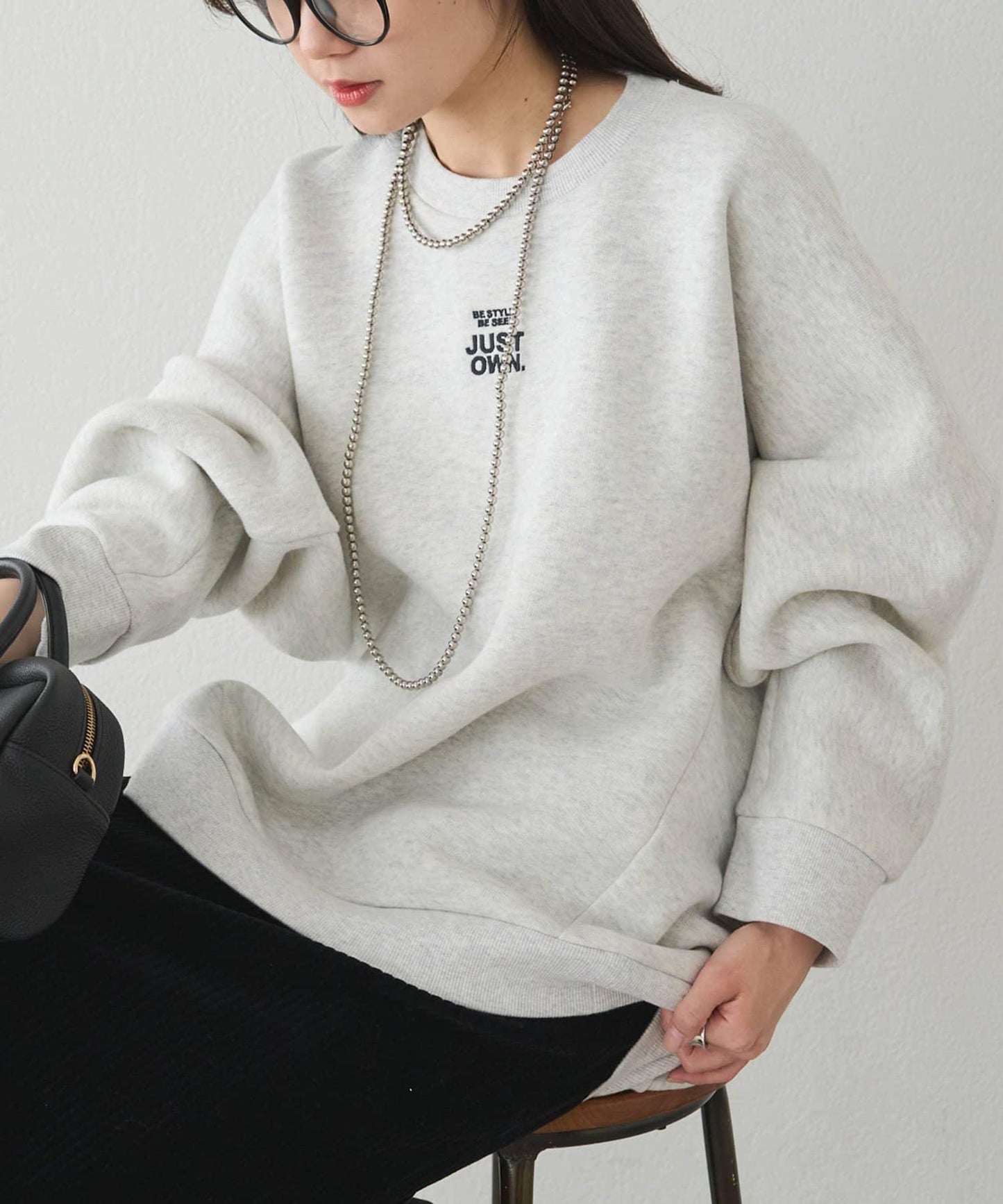 內加絨標誌刺繡衛衣