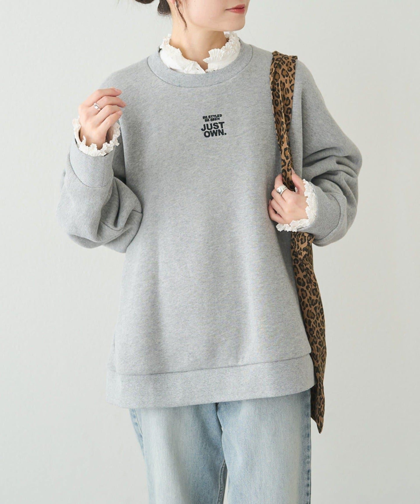 內加絨標誌刺繡衛衣