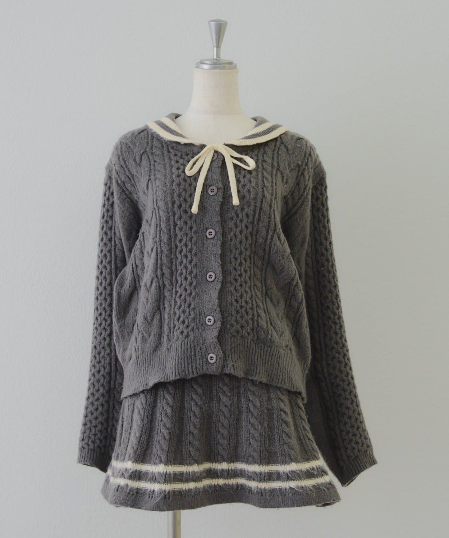 【remiセレクト】加絨麻花套裝