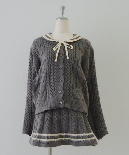 【remiセレクト】加絨麻花套裝