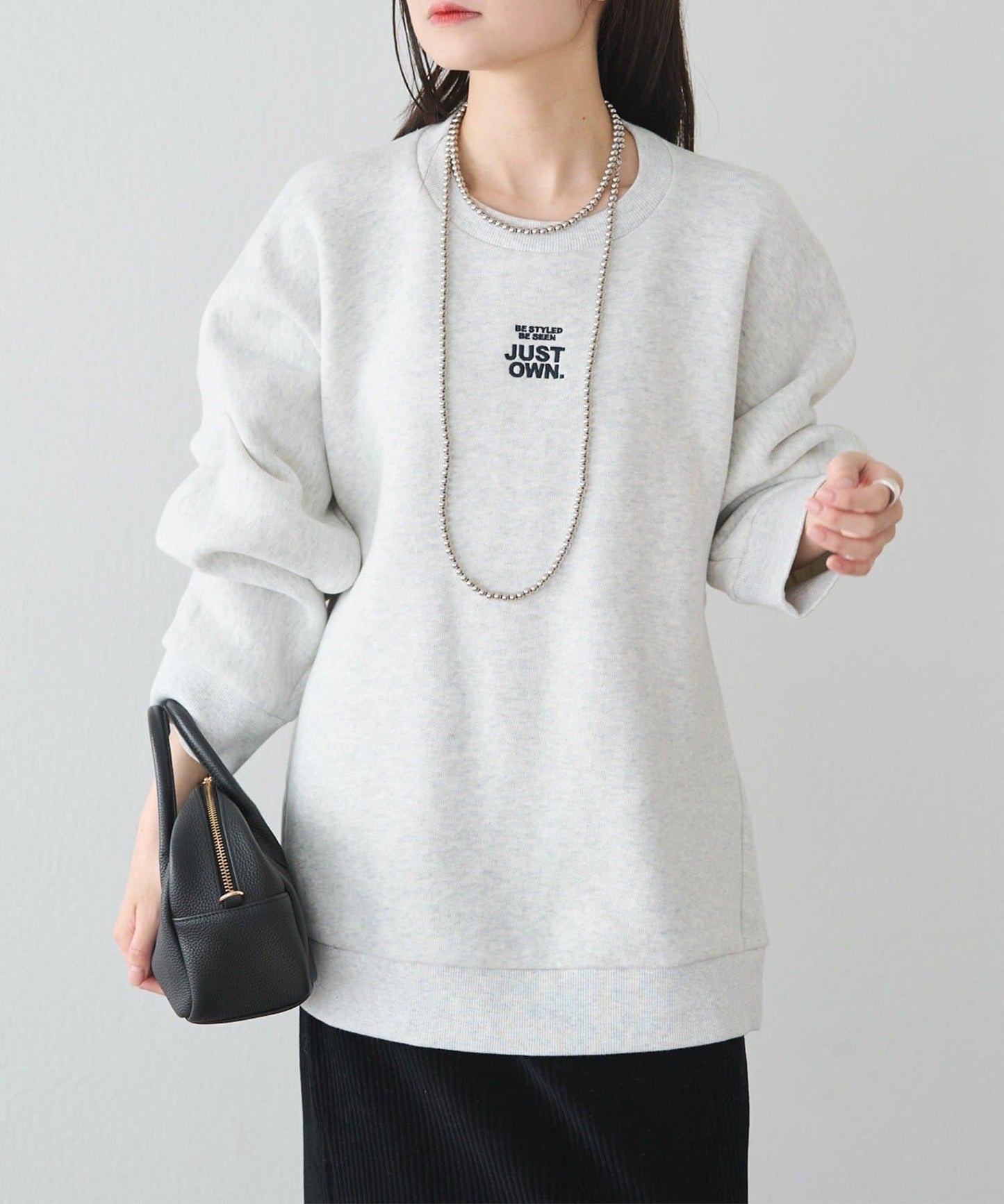 內加絨標誌刺繡衛衣