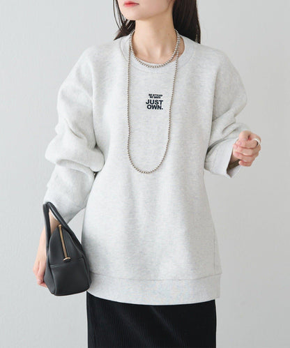 內加絨標誌刺繡衛衣